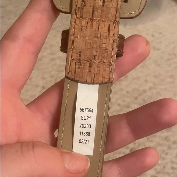 Ann Taylor Tan Cork Belt with Brown Accents - Picture 3 of 5